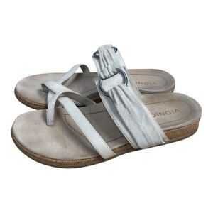 Vionic Women’s Copal Landyn Strappy Comfort Sandals - Size 10 Wide Cream